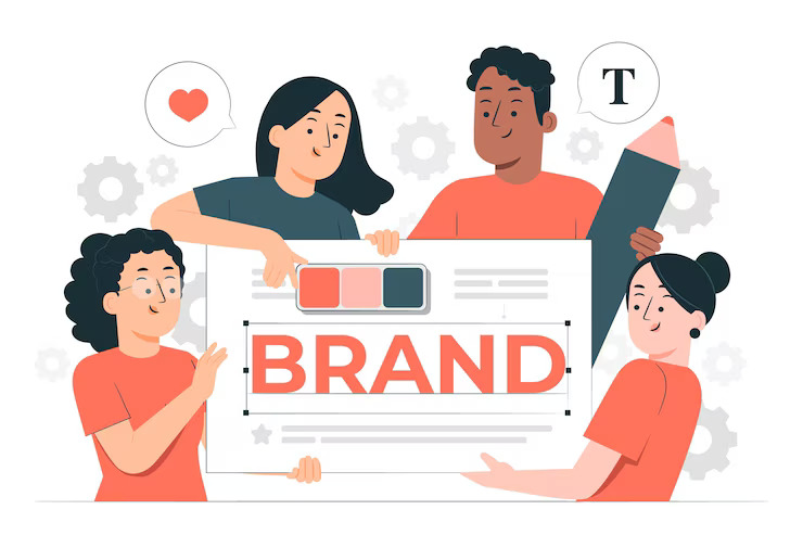 brand creation concept illustration_114360 12407