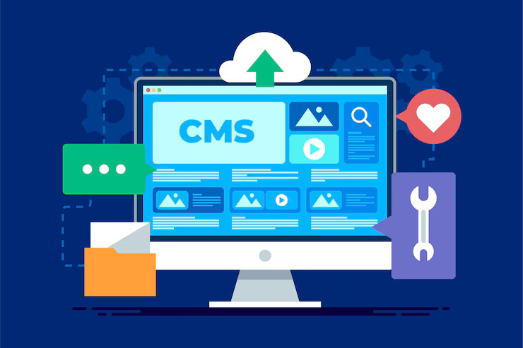 flat design content management system concept illustration_23 2148812887