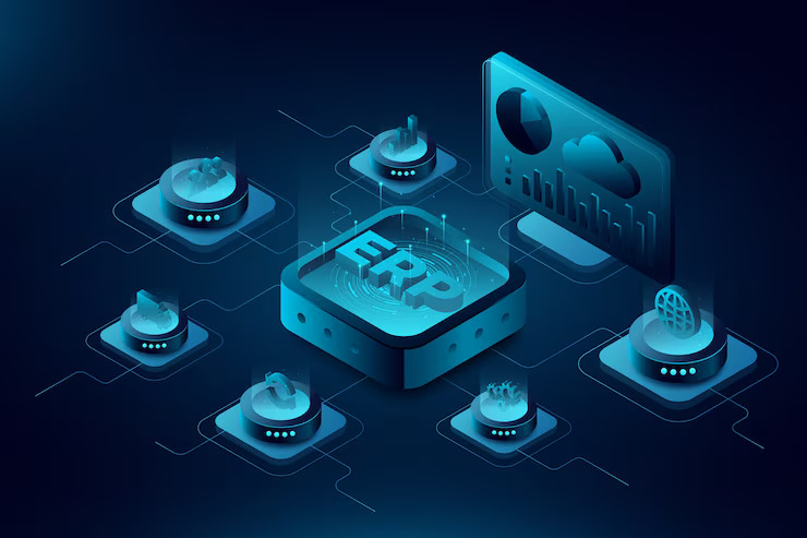 isometric erp illustration_52683 84174
