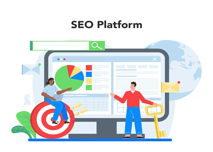 marketer online service platform advertising promotion marketing strategy communucation with customer isolated flat vector illustration_613284 3311 1