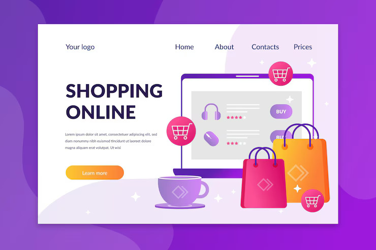 online shopping landing page template concept_23 2148530590