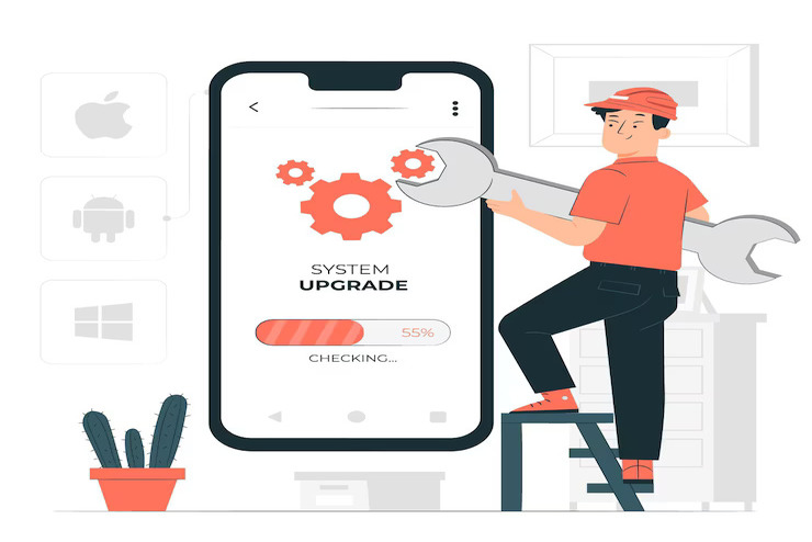 operating system upgrade concept illustration_114360 5619 1