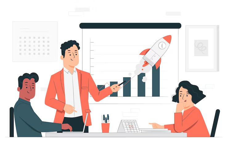 pitch meeting concept illustration_114360 6000